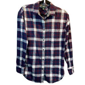 ROOTS Canada Plaid Flannel Button Down Shirt